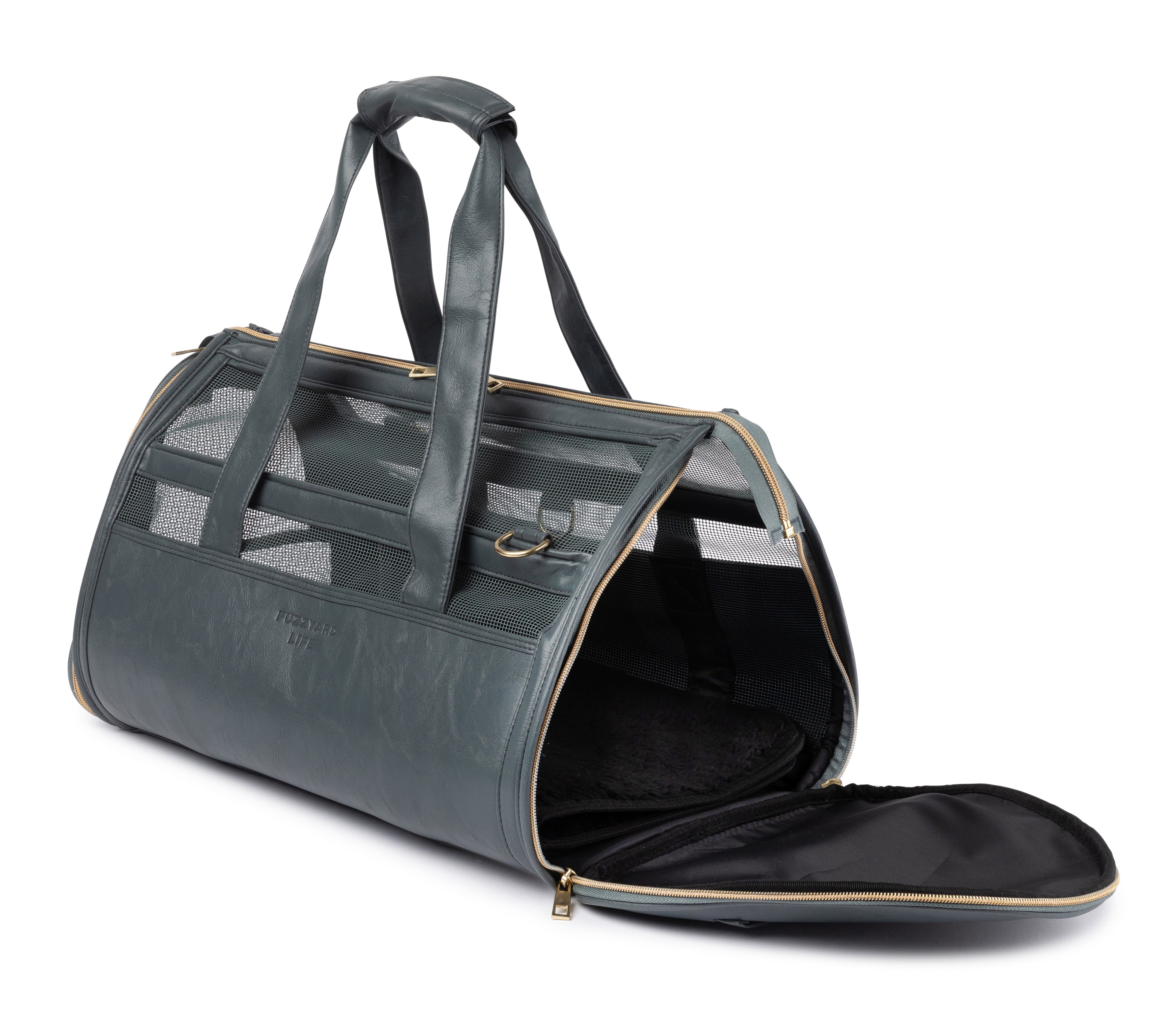 FuzzYard Life Pet Travel Carrier - Slate Grey