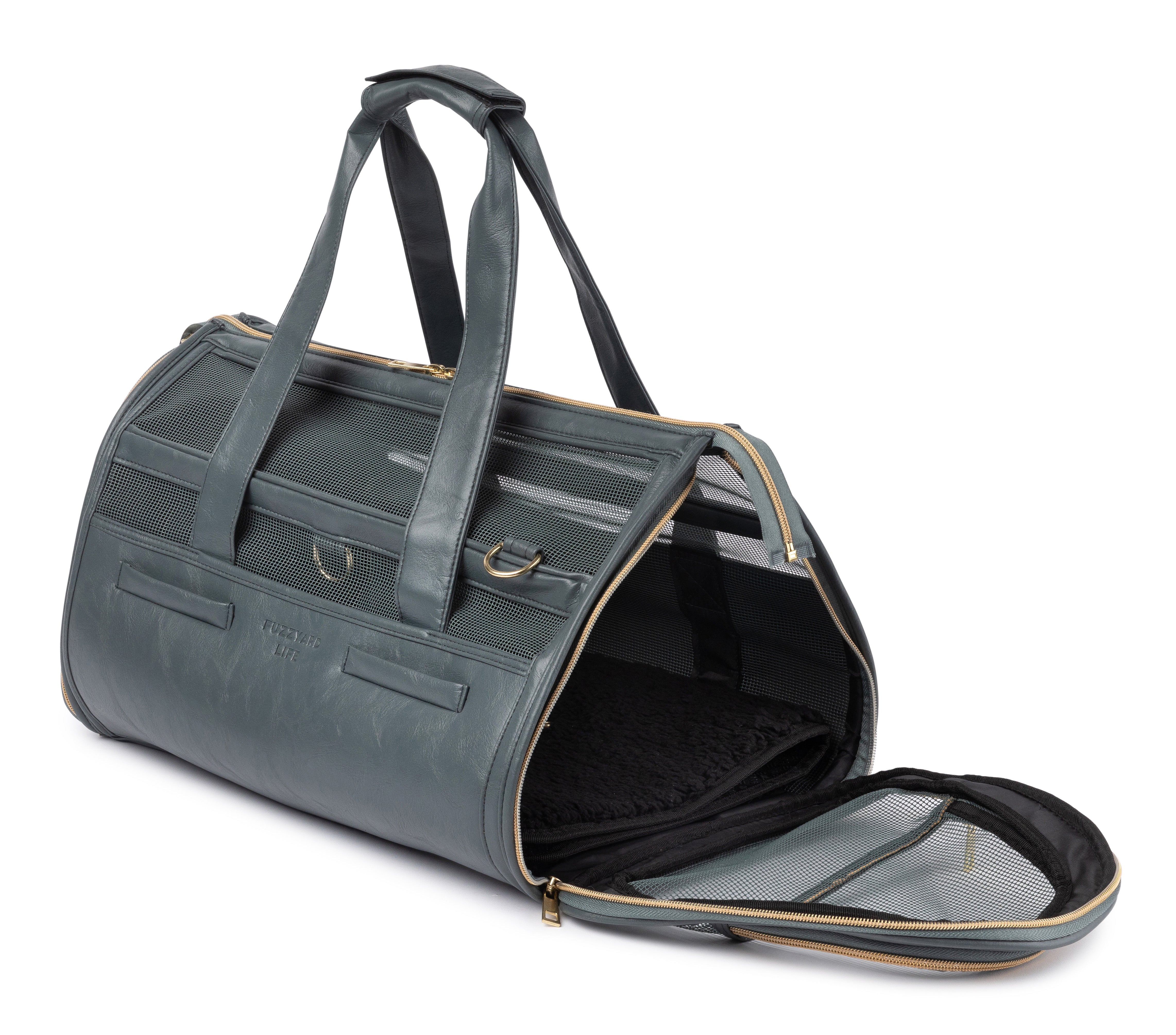 FuzzYard Life Pet Travel Carrier - Slate Grey
