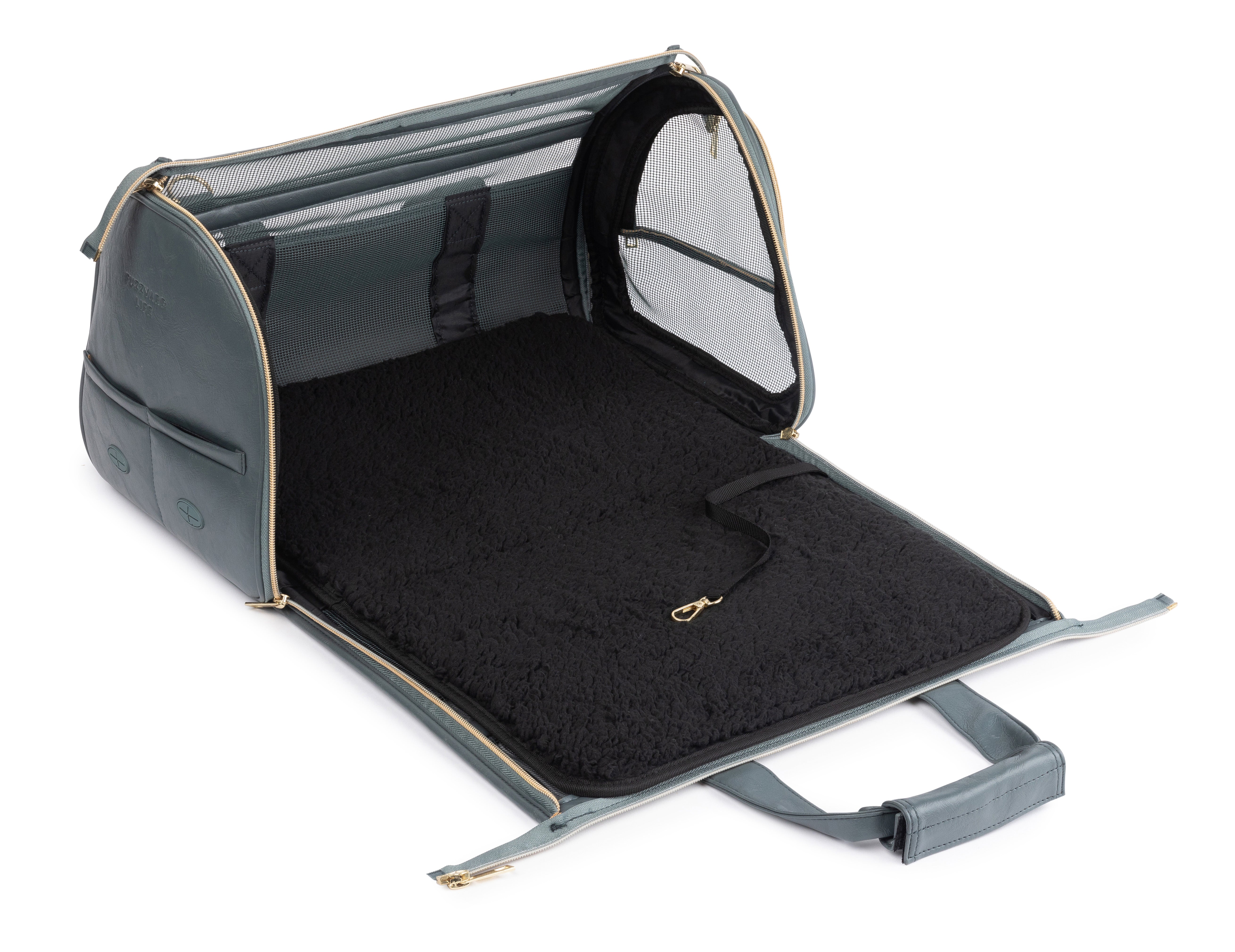 FuzzYard Life Pet Travel Carrier - Slate Grey