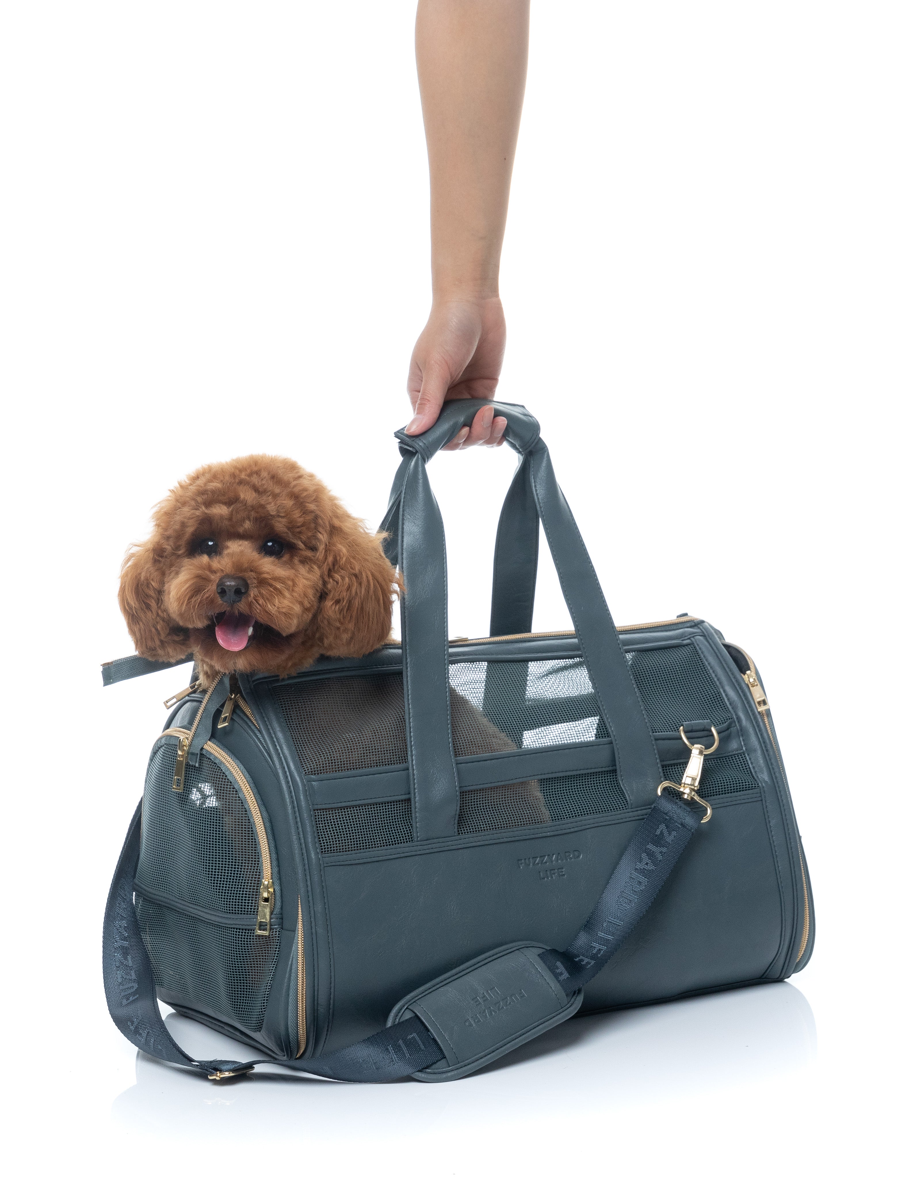 FuzzYard Life Pet Travel Carrier - Slate Grey