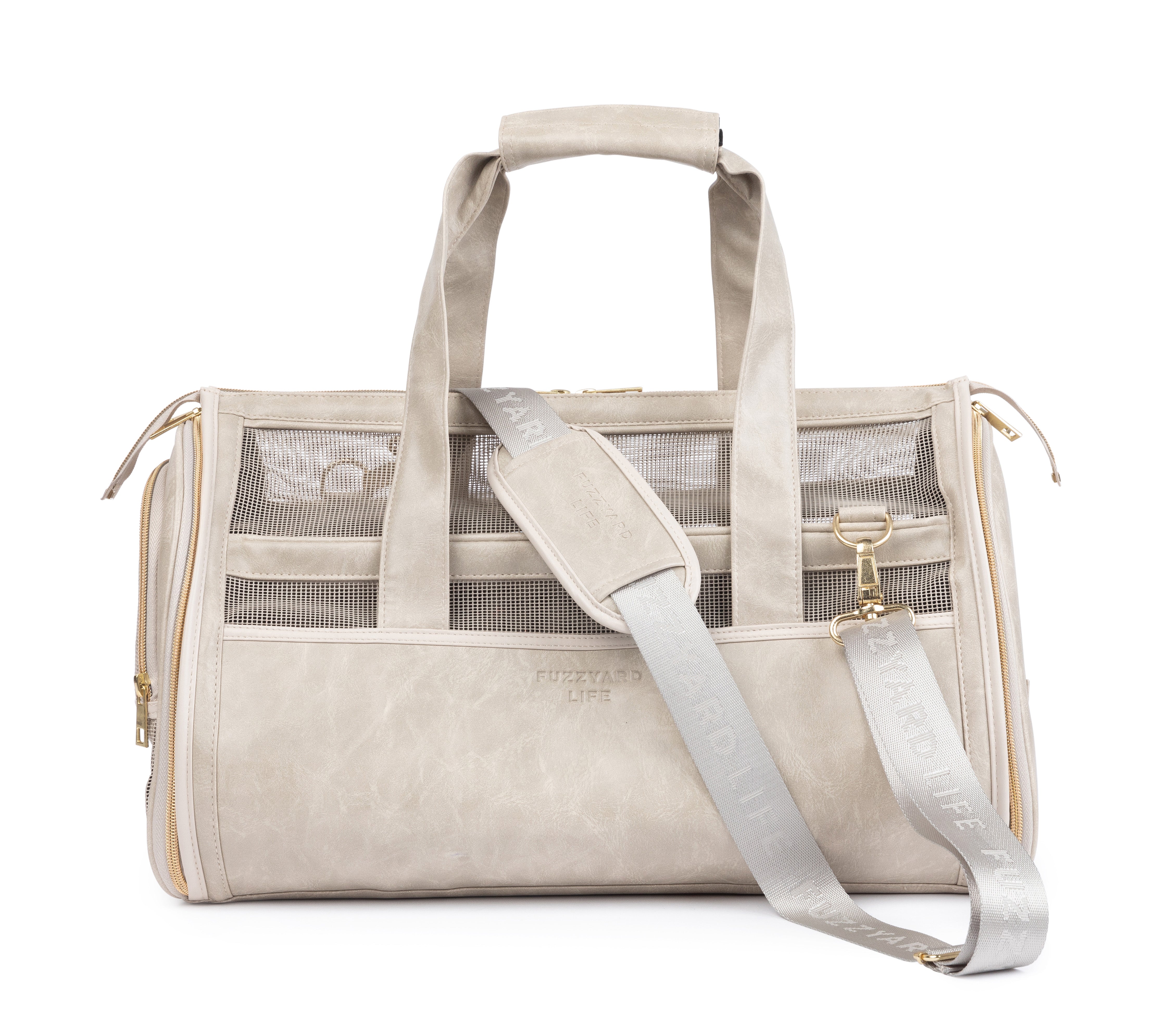 FuzzYard Life Pet Travel Carrier - Sandstone