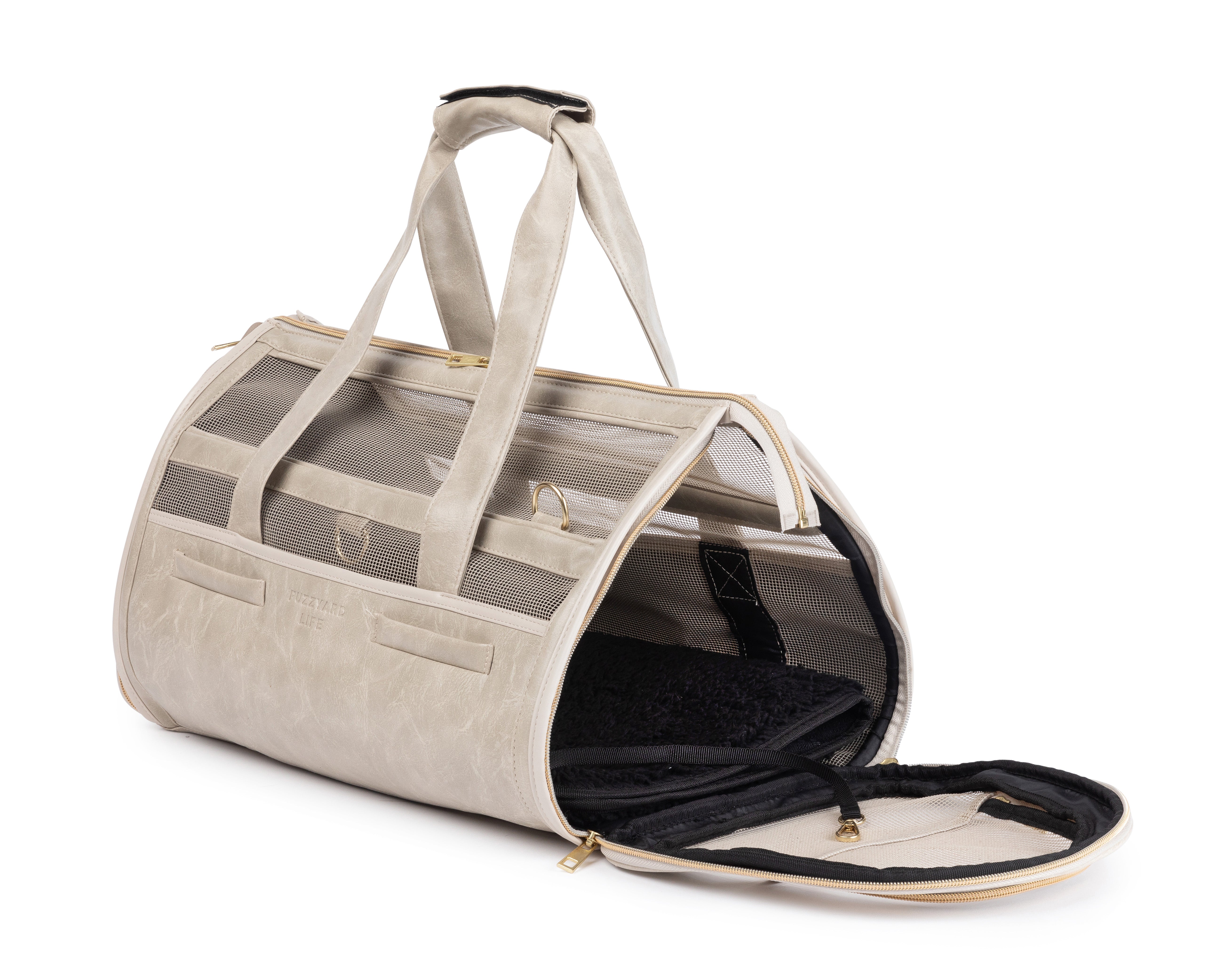 FuzzYard Life Pet Travel Carrier - Sandstone
