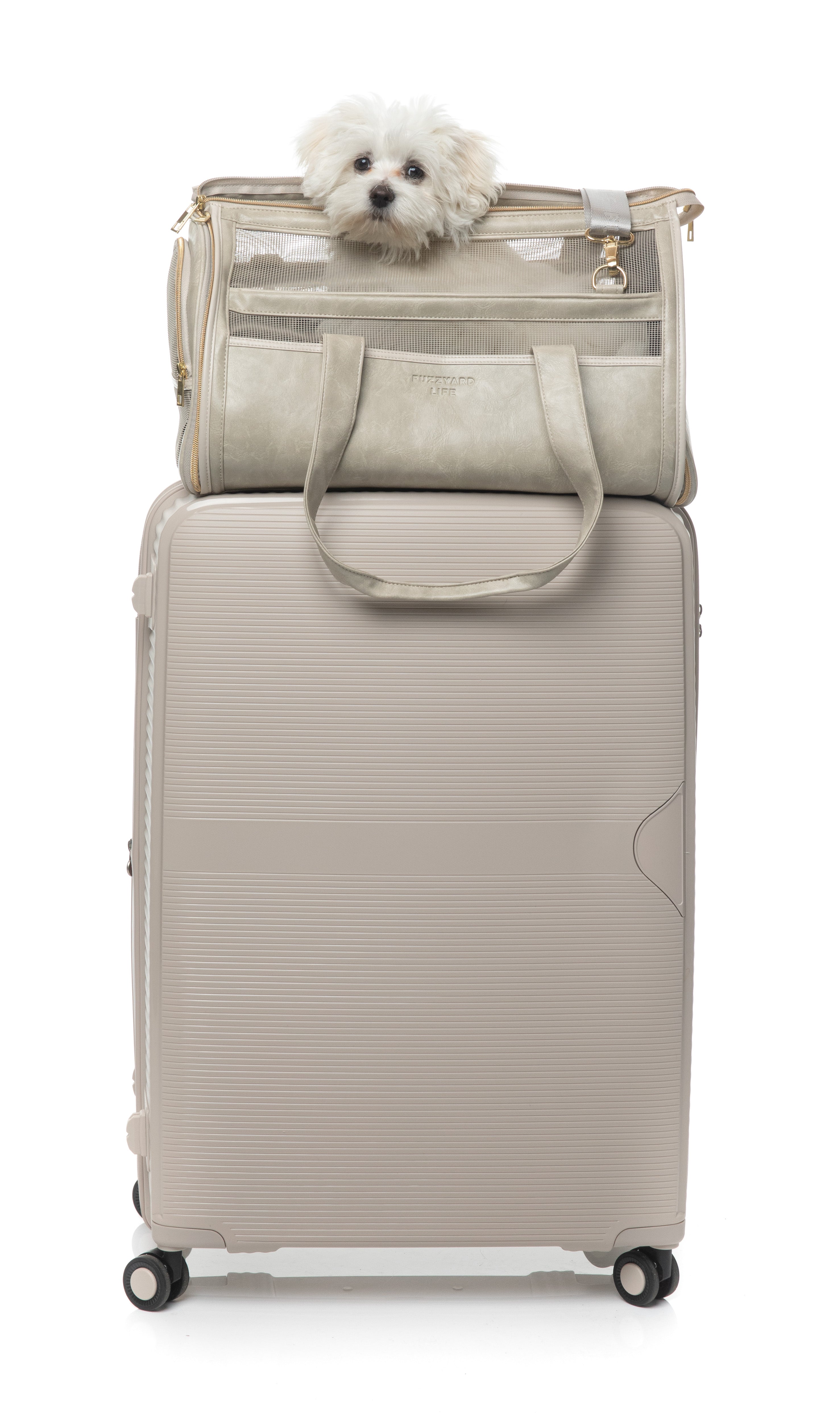 FuzzYard Life Pet Travel Carrier - Sandstone