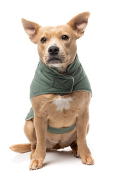 FuzzYard Life Quilted Cotton Wrap Vest - Myrtle Green