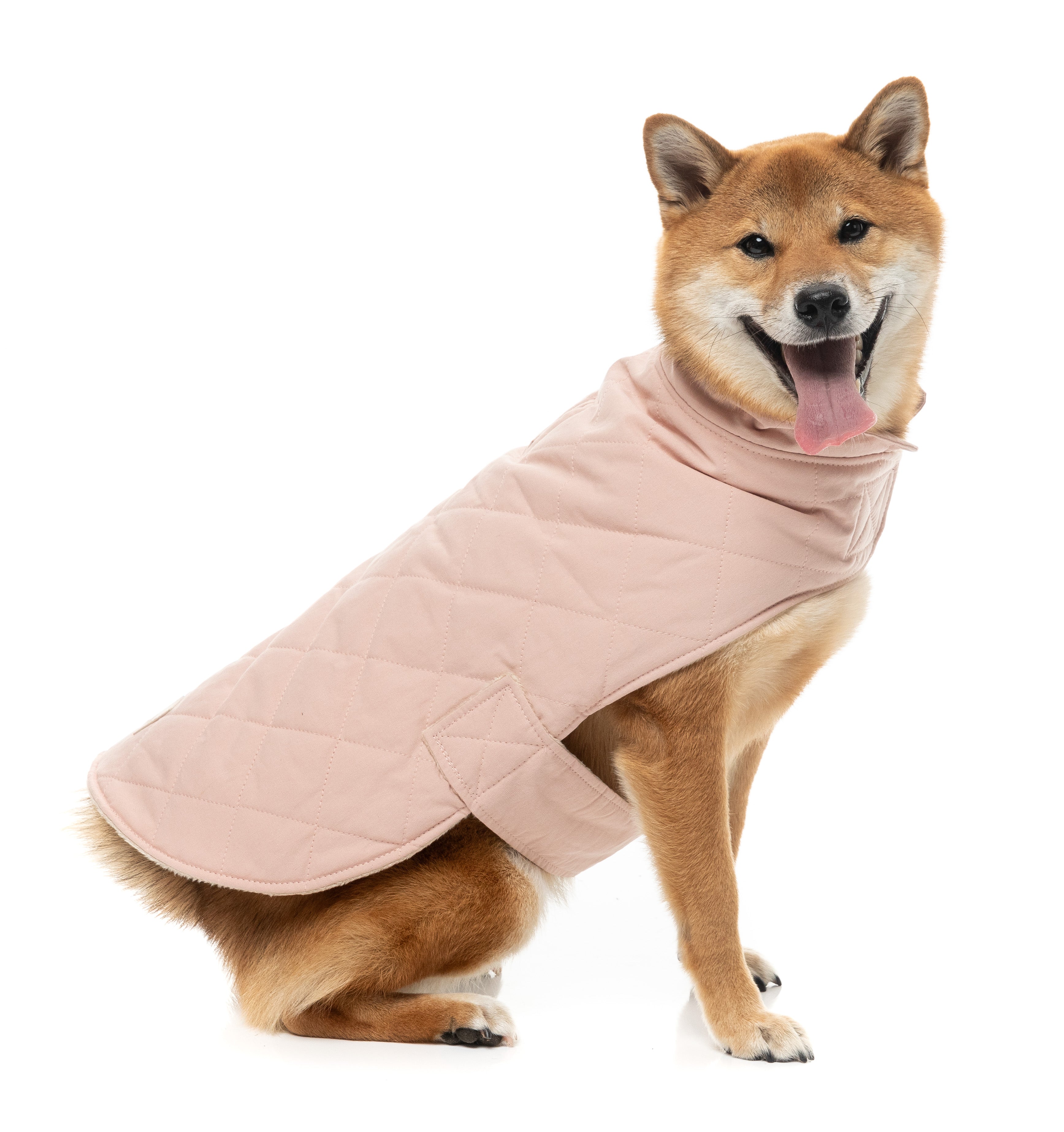 FuzzYard Life Quilted Cotton Wrap Vest - Soft Blush