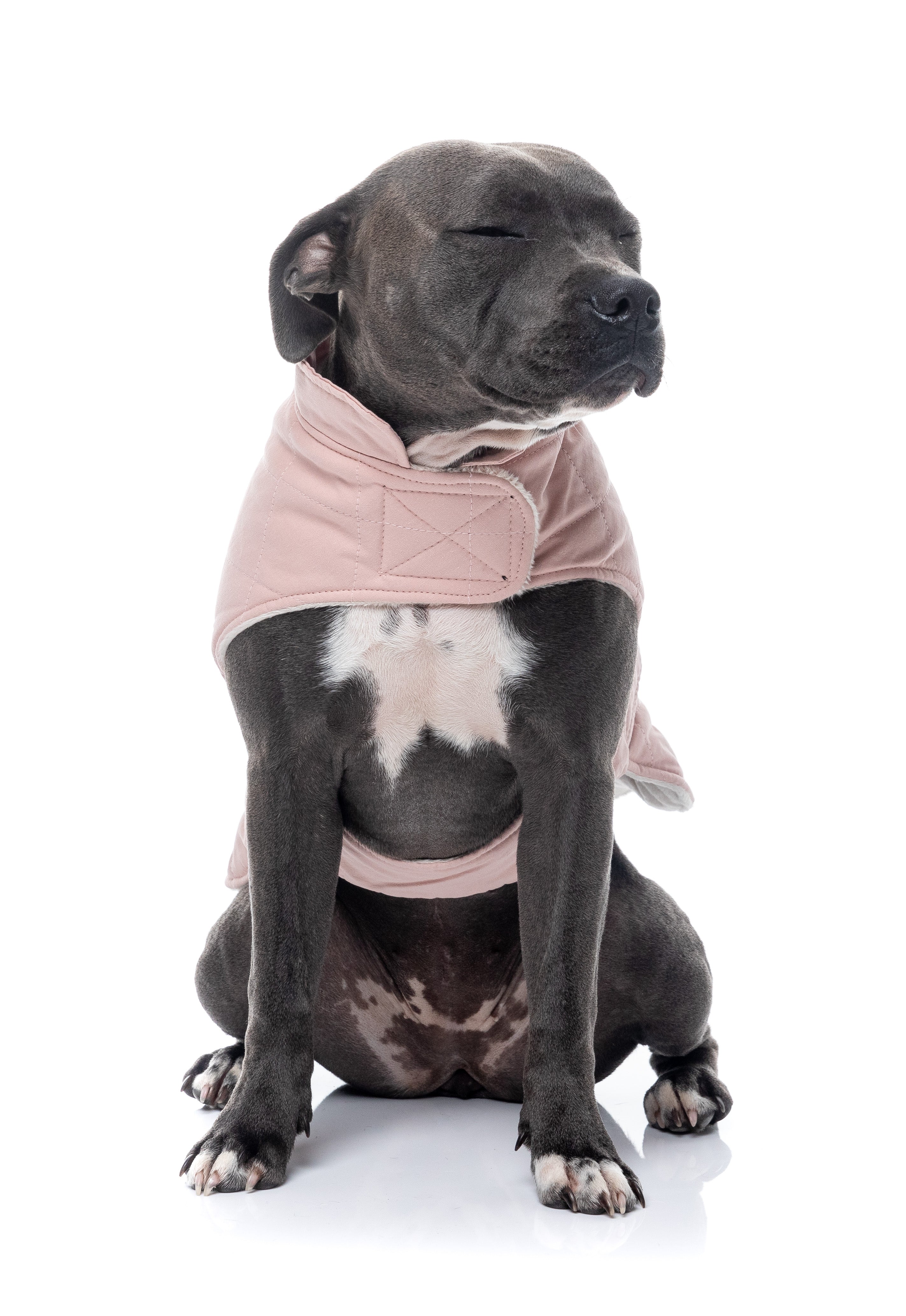 FuzzYard Life Quilted Cotton Wrap Vest - Soft Blush