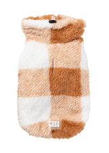 Checkered Teddy Sweater - Tan