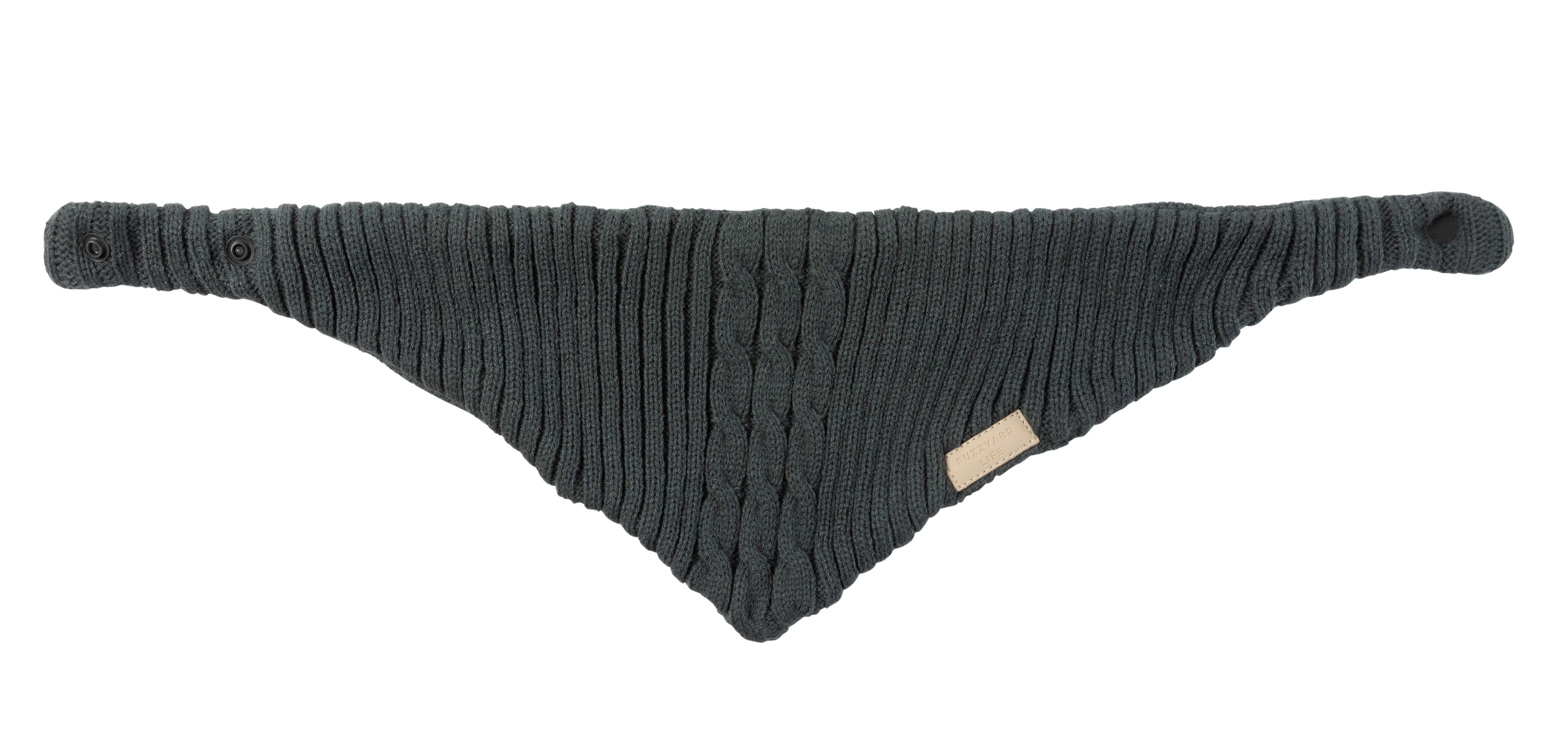 FuzzYard Life Knitted Bandana - Slate Grey