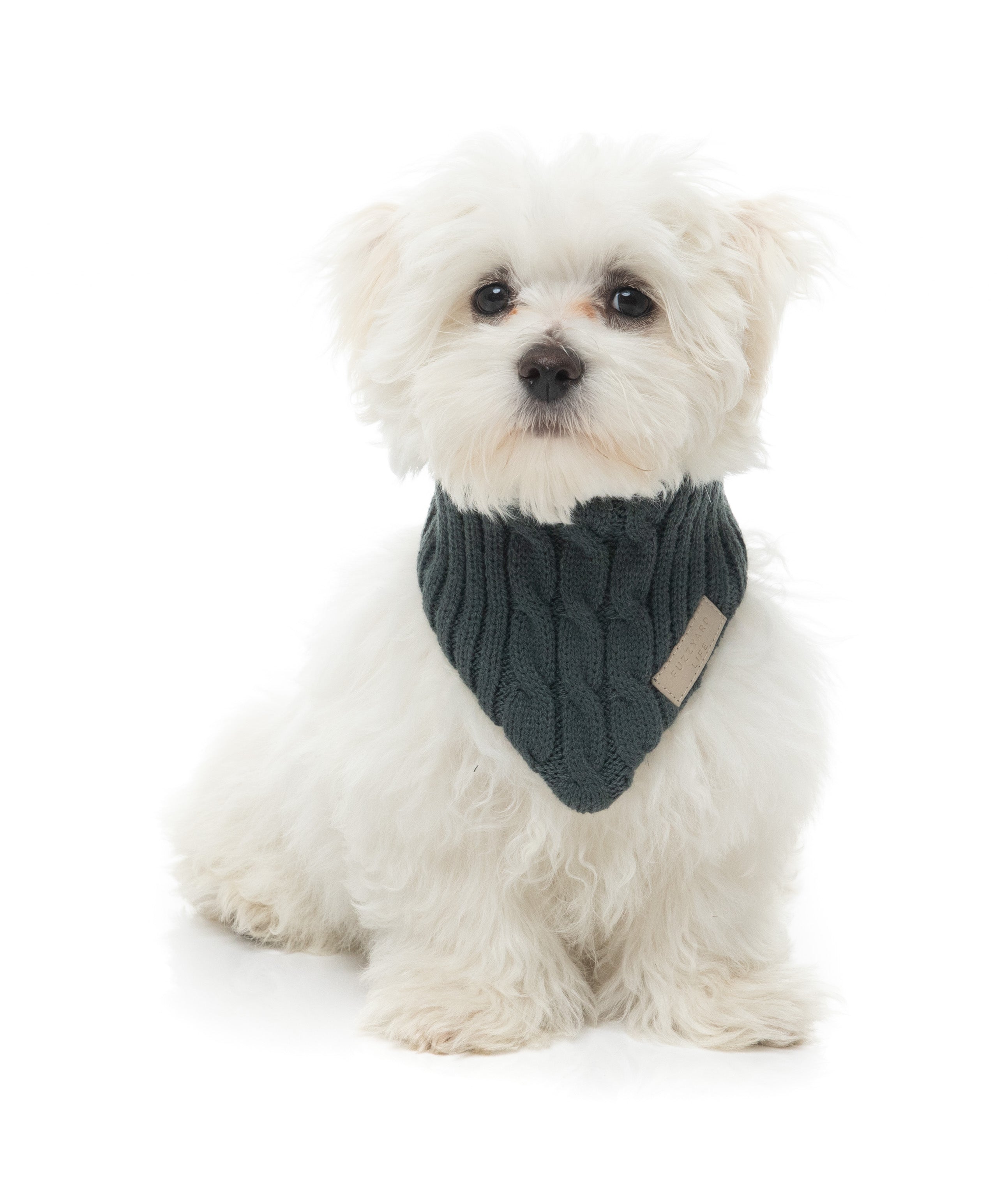 FuzzYard Life Knitted Bandana - Slate Grey