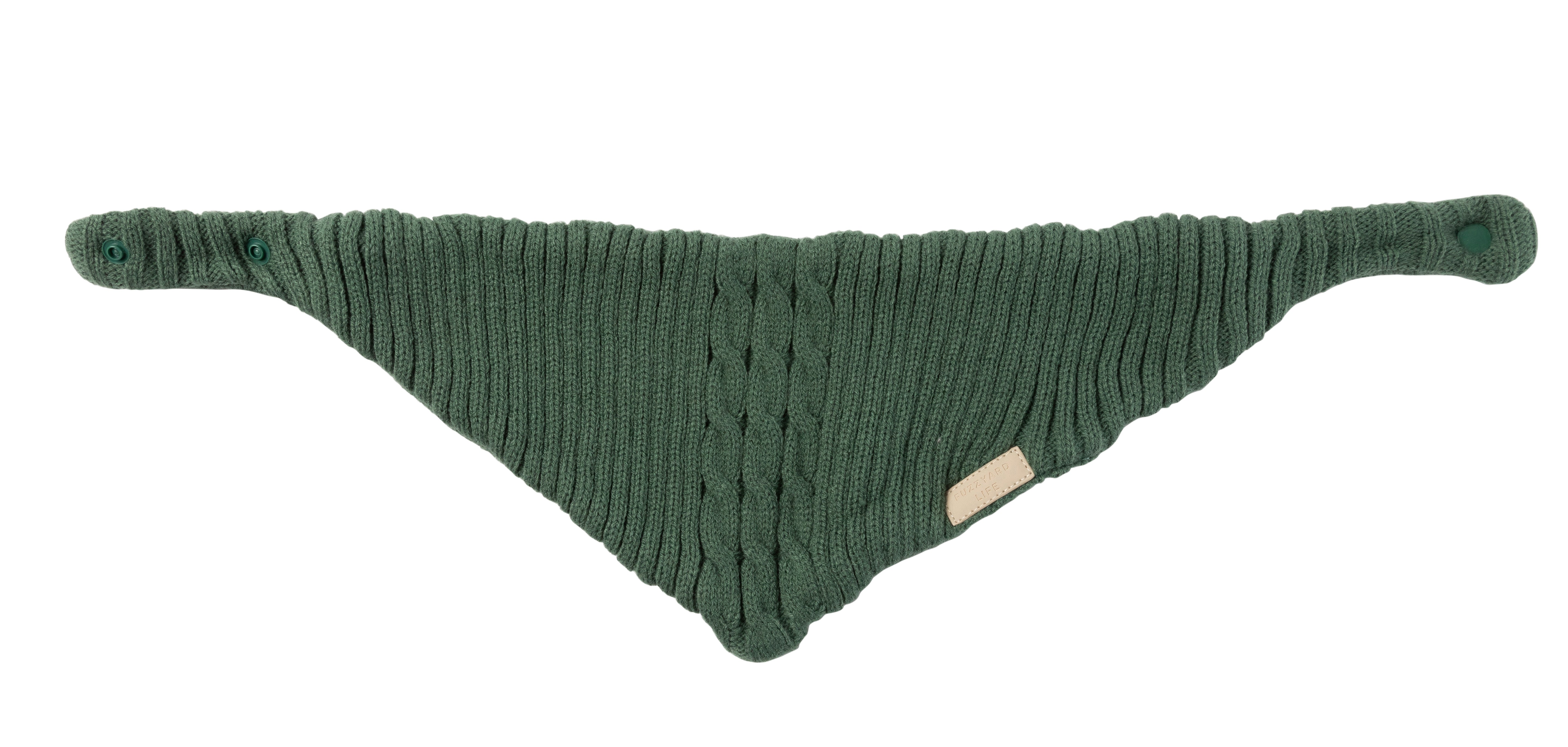 FuzzYard Life Knitted Bandana - Myrtle Green