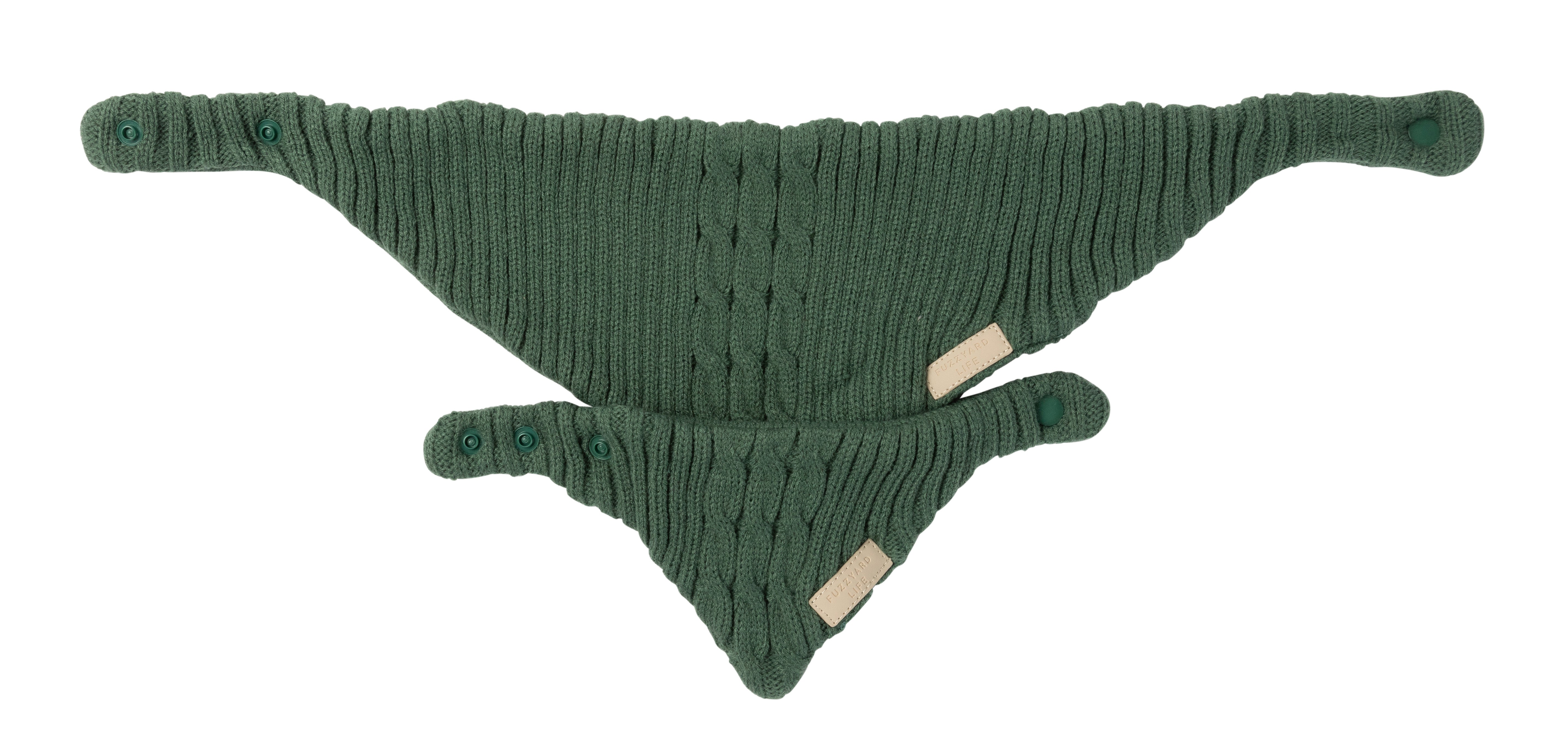 FuzzYard Life Knitted Bandana - Myrtle Green