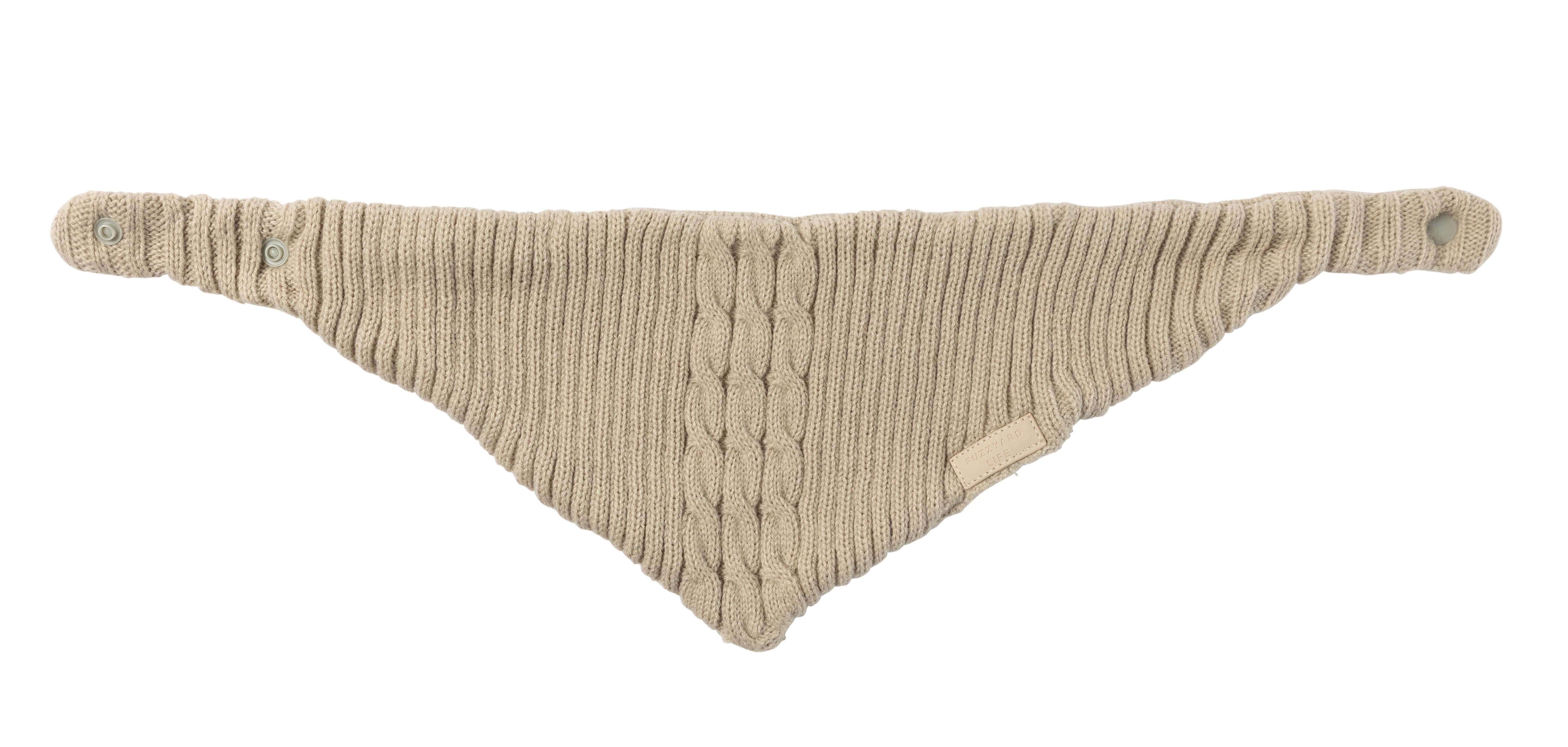 FuzzYard Life Knitted Bandana - Sandstone