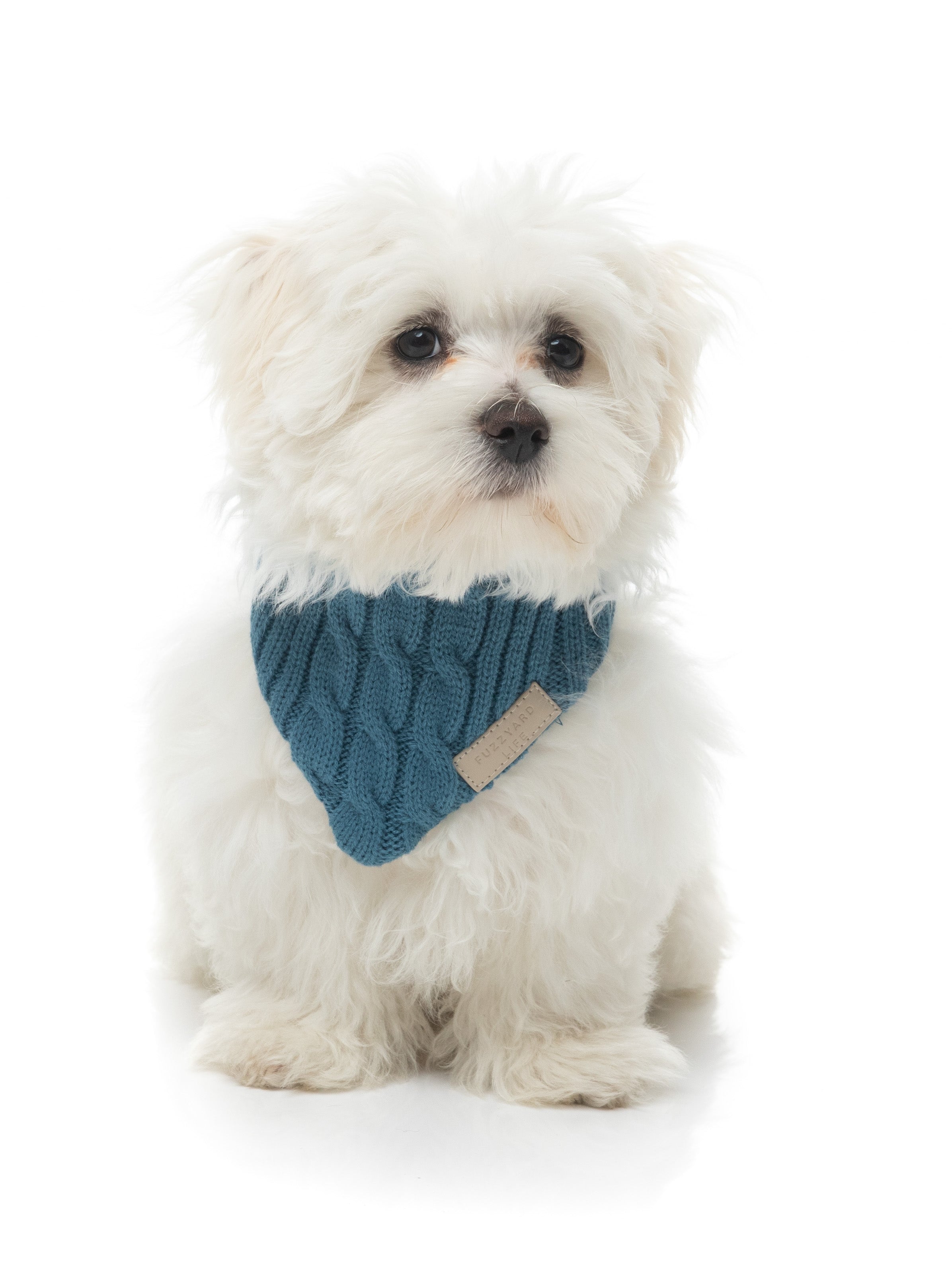 FuzzYard Life Knitted Bandana - French Blue