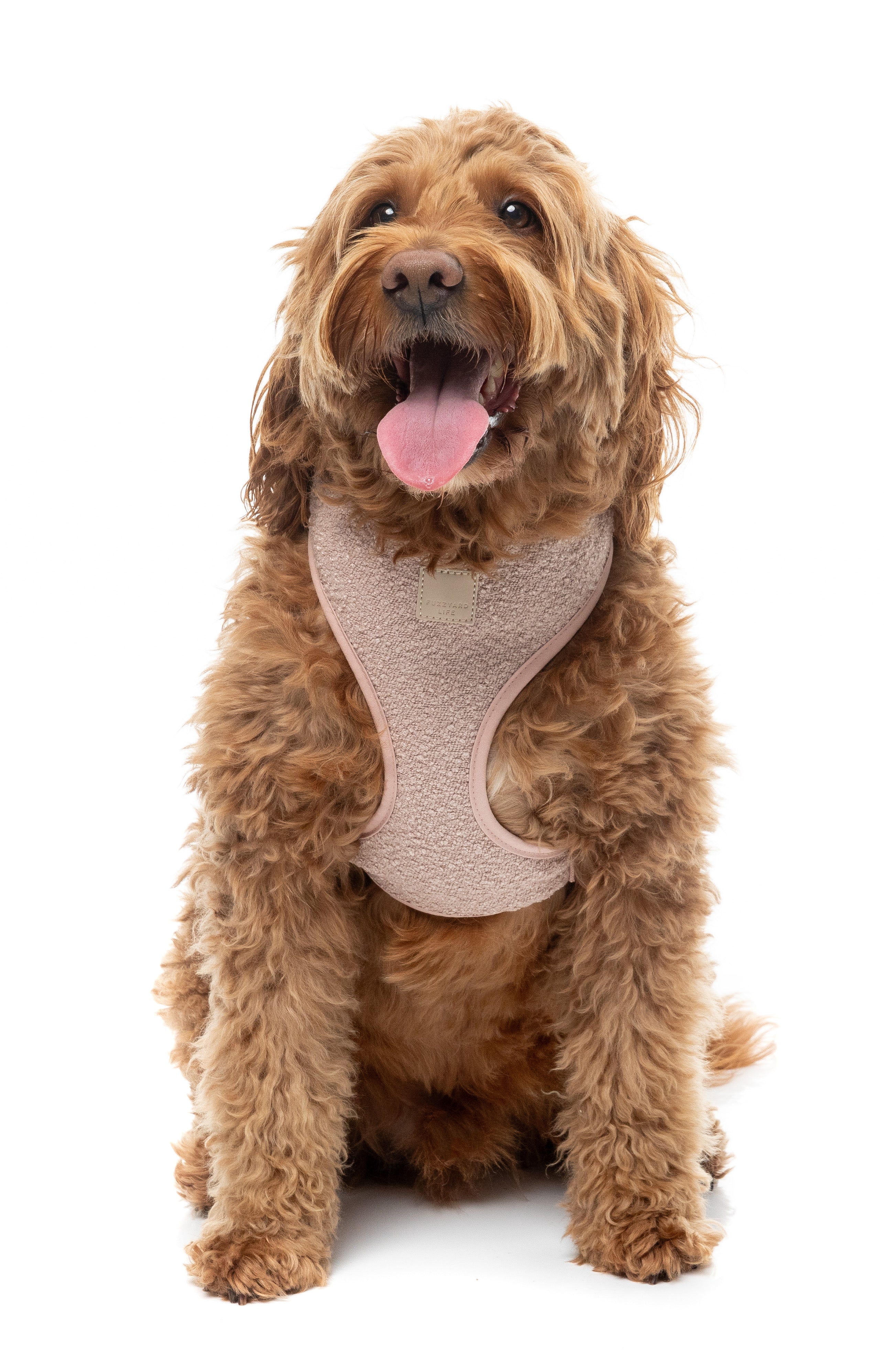 FuzzYard Life Bouclé Harness - Soft Blush