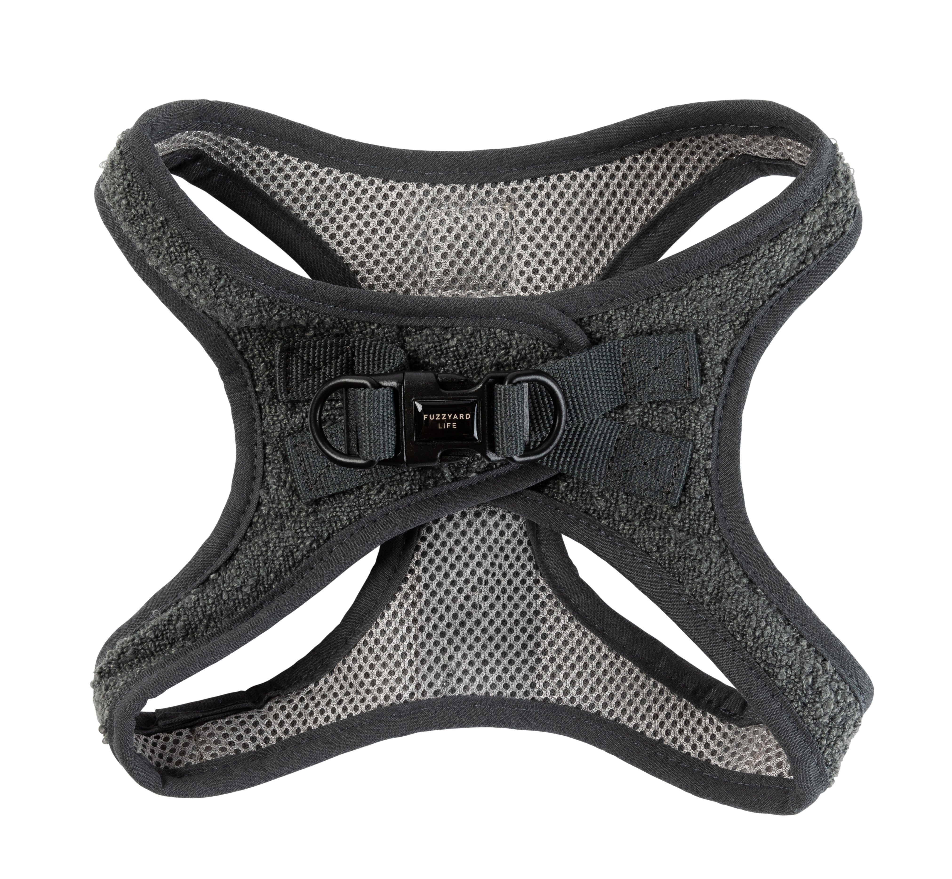 FuzzYard Life Boucle Step-In Harness - Slate Grey
