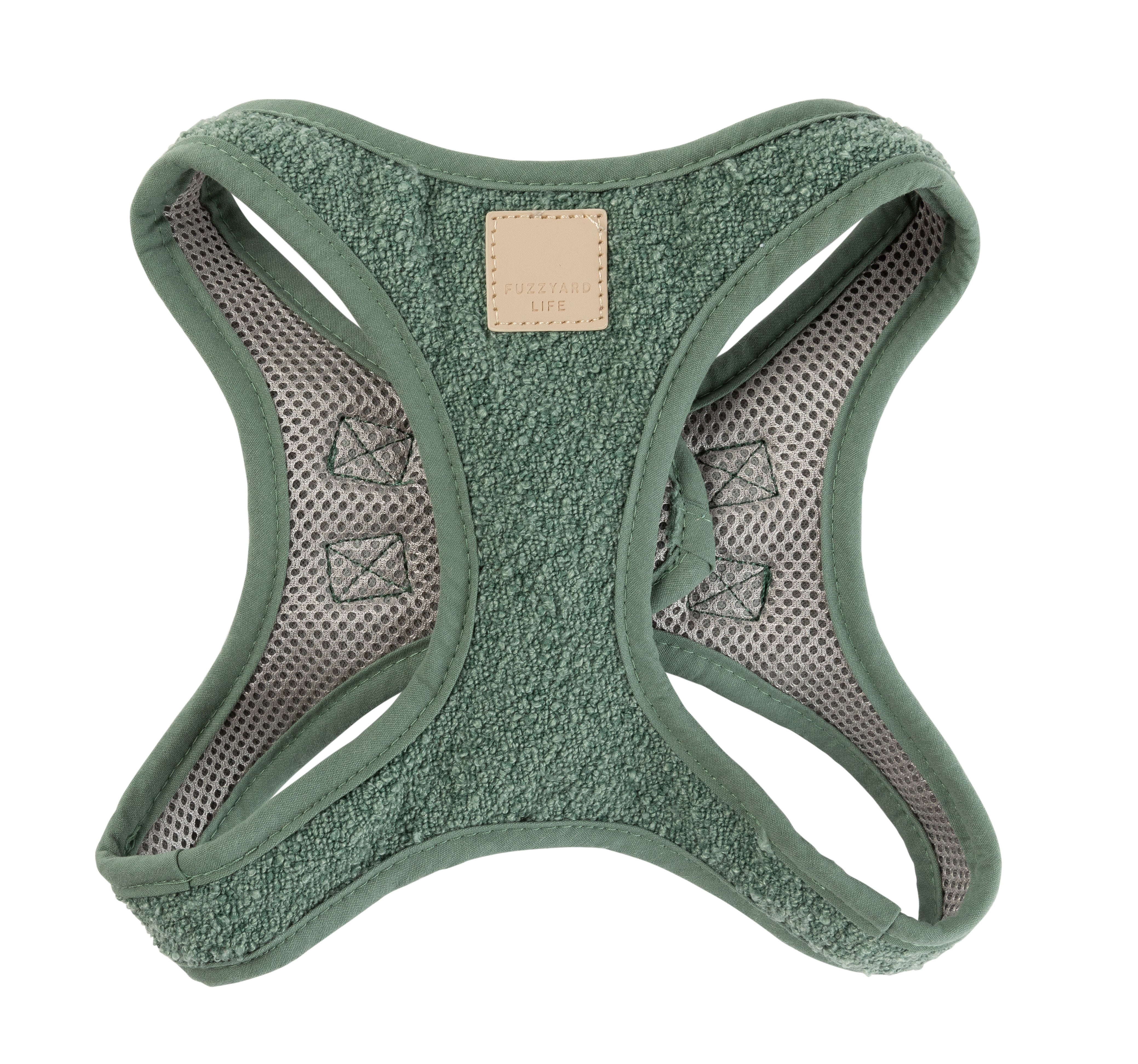 FuzzYard Life Boucle Step-In Harness - Myrtle Green