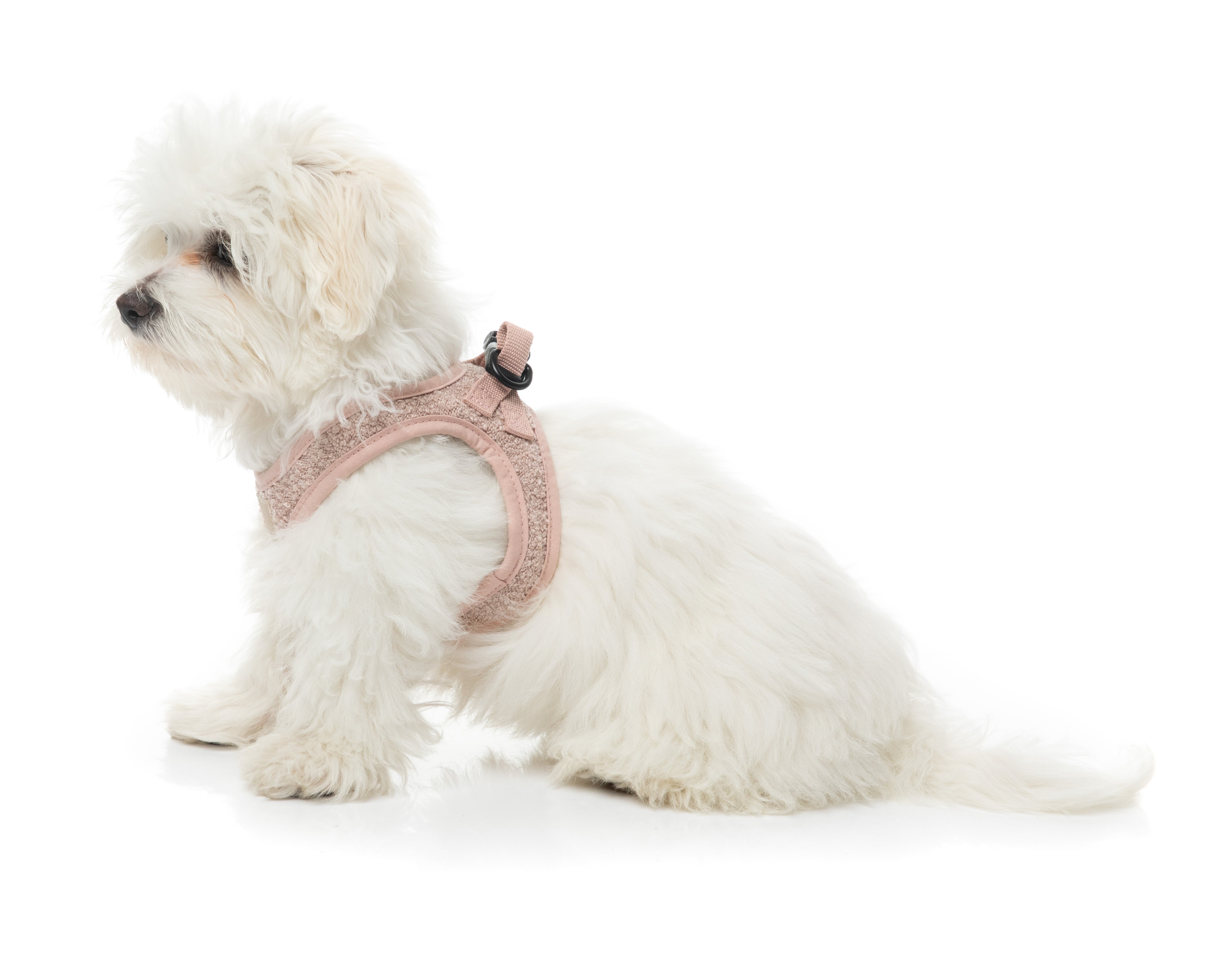 FuzzYard Life Boucle Step-In Harness - Soft Blush