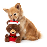 Fuzzyard Dog Toy - Santa Fuzz Bear