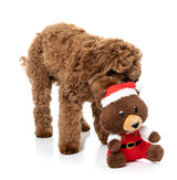 Fuzzyard Dog Toy - Santa Fuzz Bear