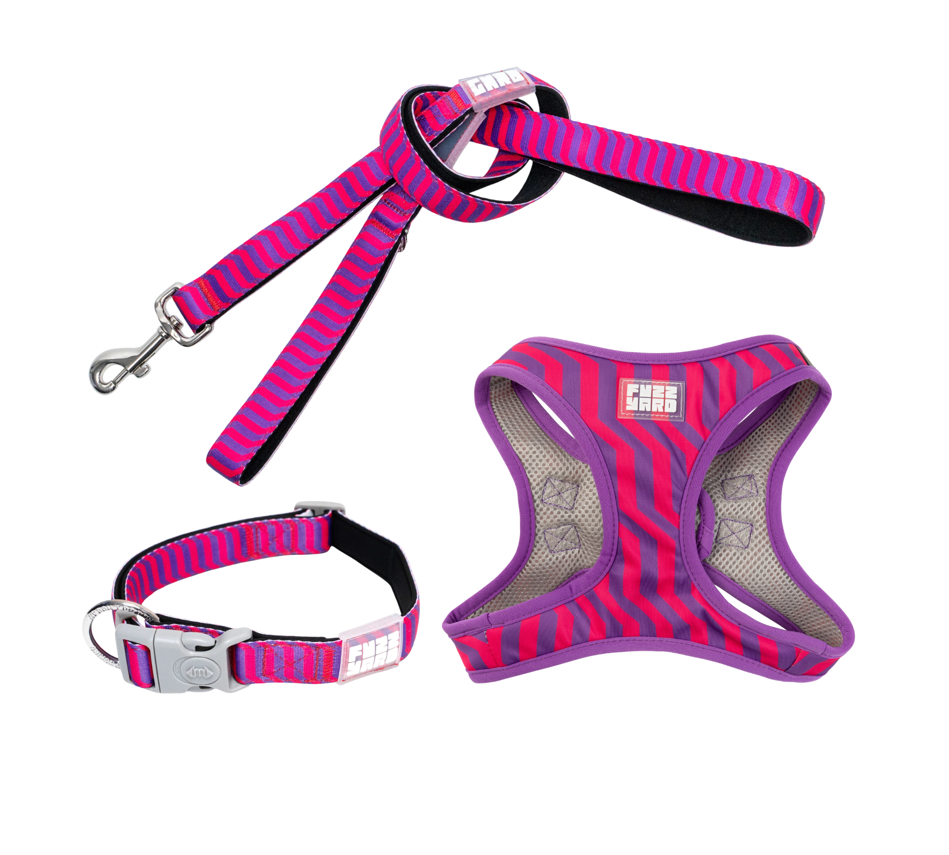 Full Step-in Harness Walking Set - Vaporwave Berry