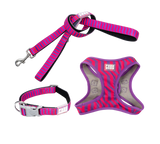 Full Step-in Harness Walking Set - Vaporwave Berry