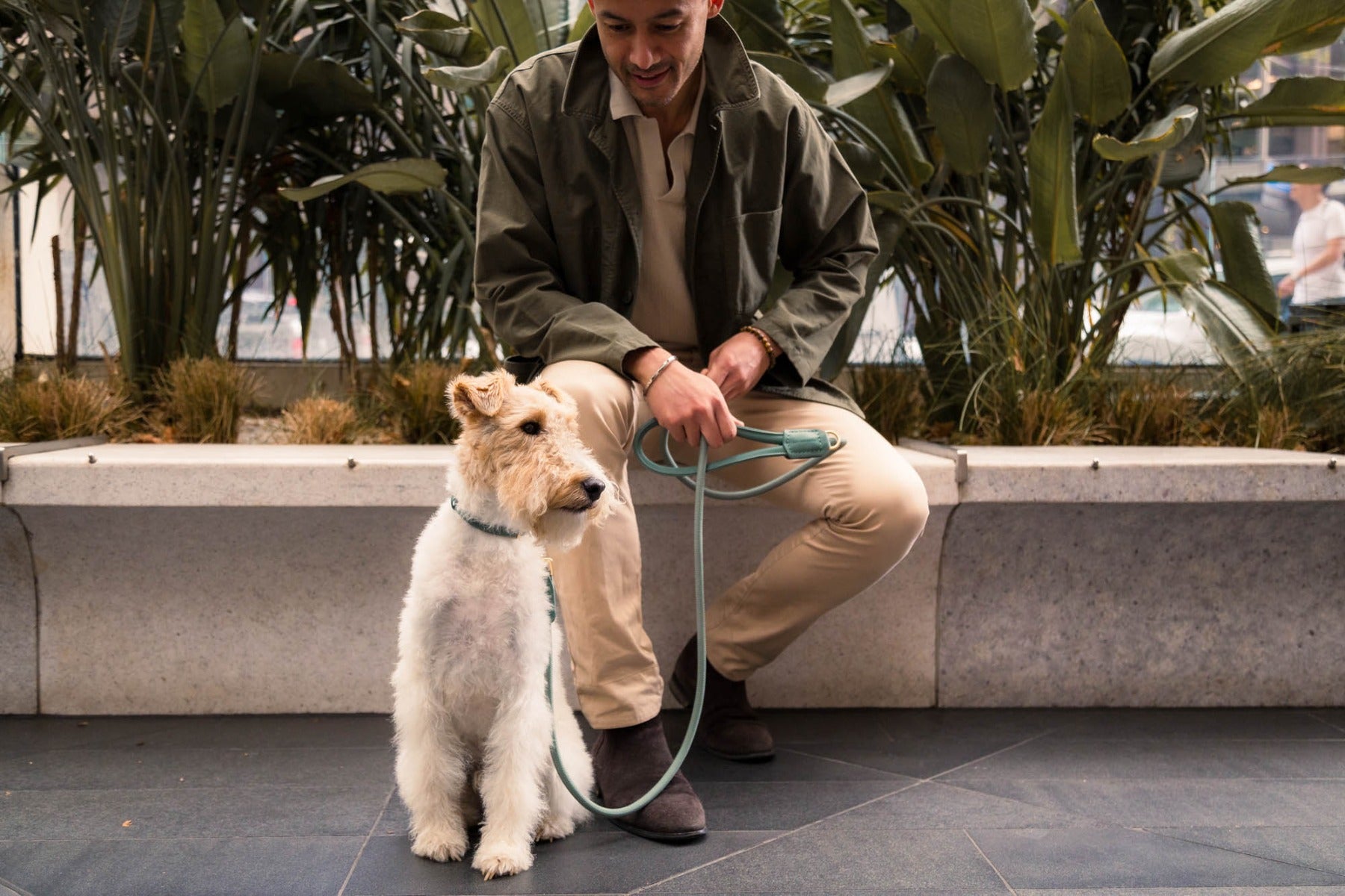 FuzzYard Life Atelier Dog Rope Lead - Myrtle Green