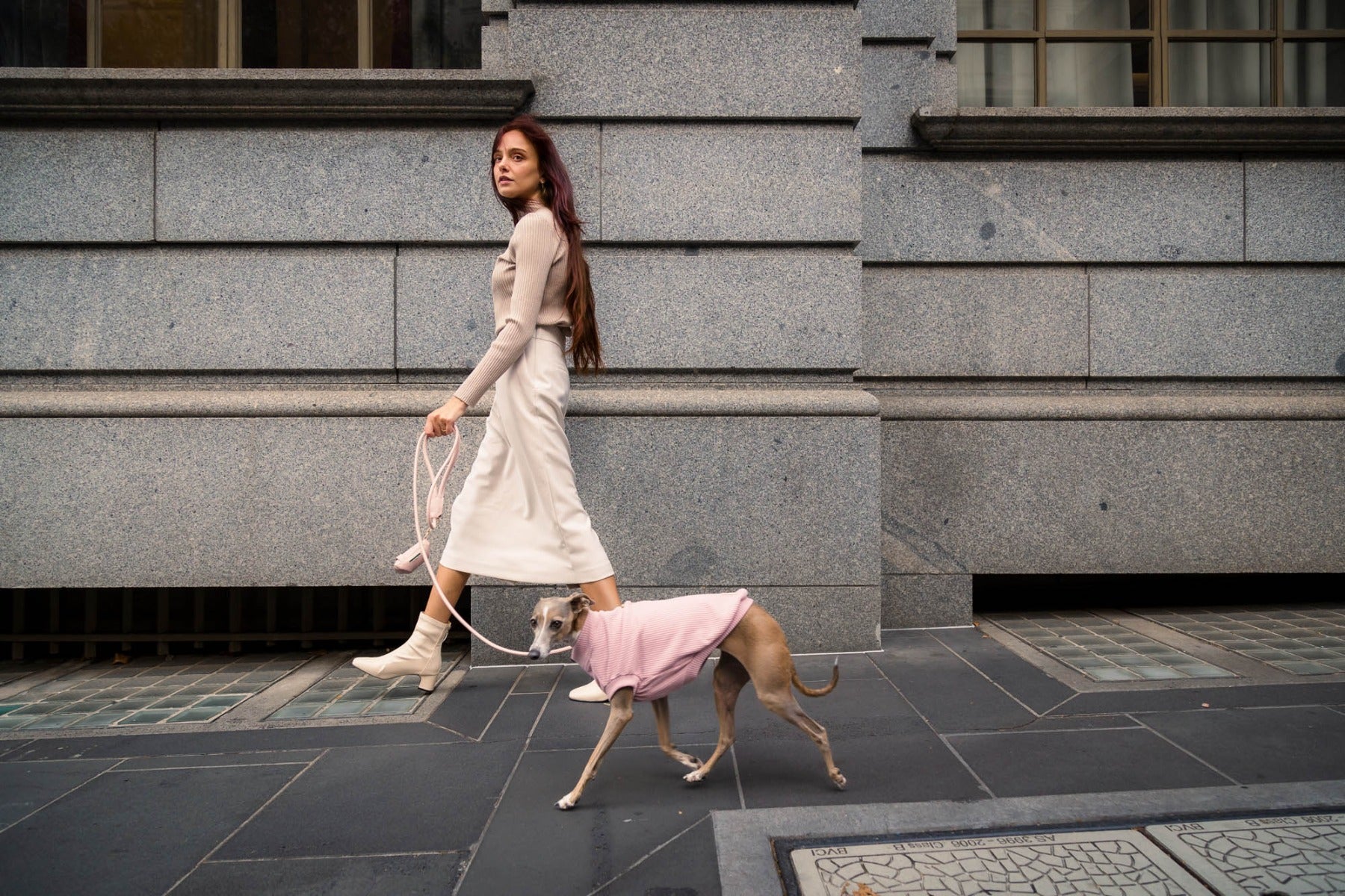 FuzzYard Life Atelier Dog Rope Lead - Soft Blush