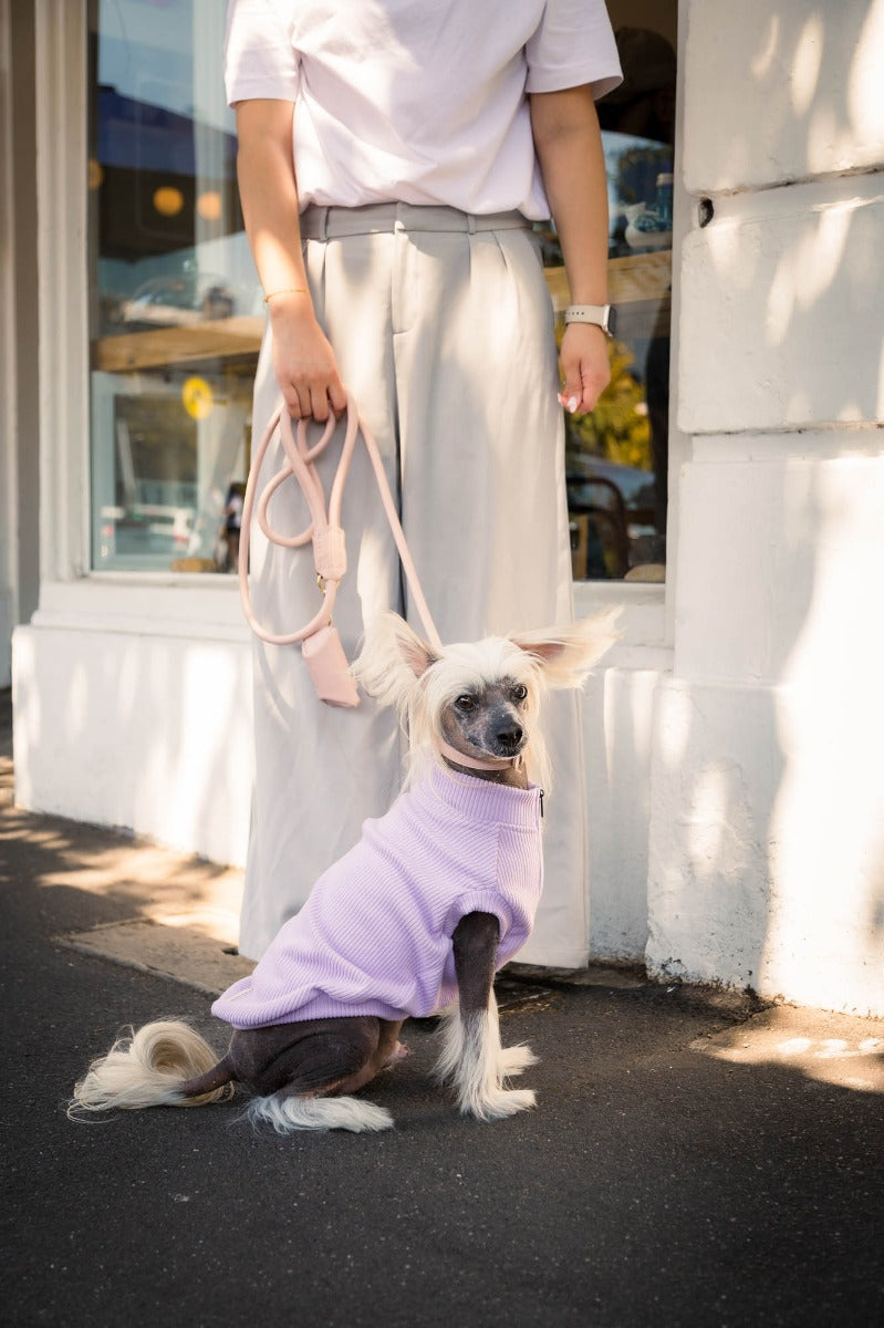 FuzzYard Life Ribbed Sweater - Lilac by FuzzYard