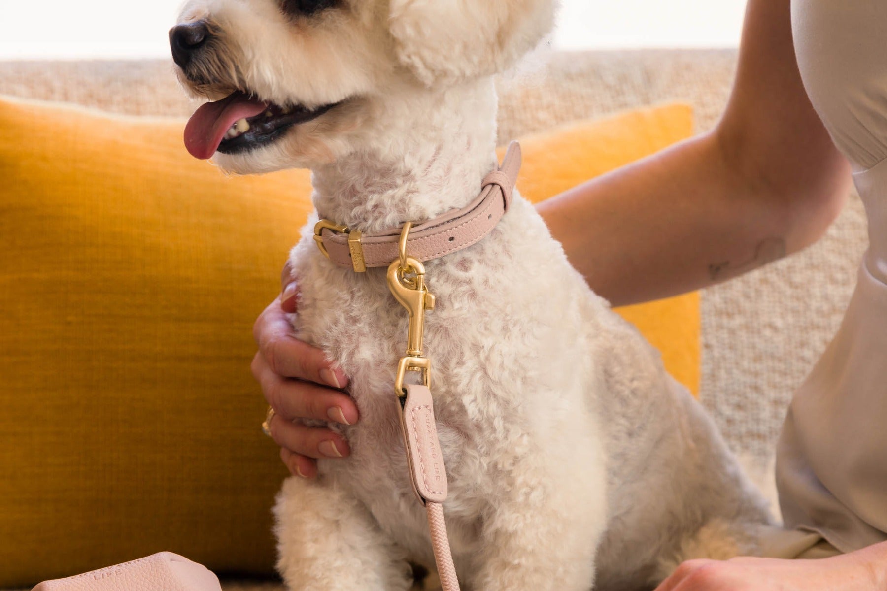 FuzzYard Life Atelier Dog Rope Lead - Soft Blush