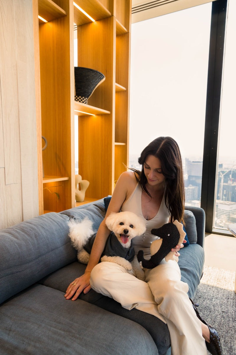 FuzzYard Life Toy - Slate Grey Seahorse