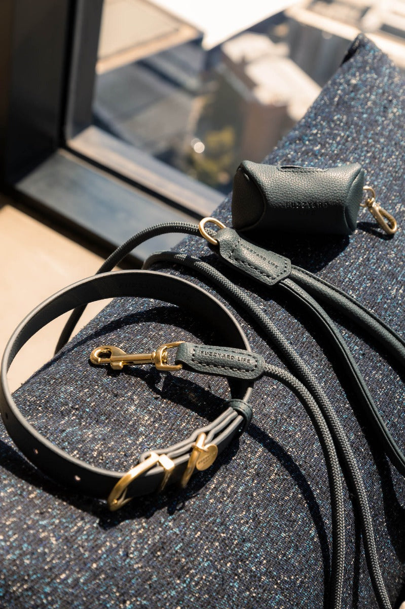 FuzzYard Life Atelier Dog Collar - Slate Grey