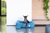 Corduroy Pet Bed - French Blue - FuzzYard Life Bed