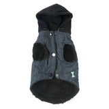 FuzzYard Bronx denim jacket with hood for dogs