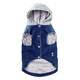 FuzzYard Crew Denim Hoodie for dogs