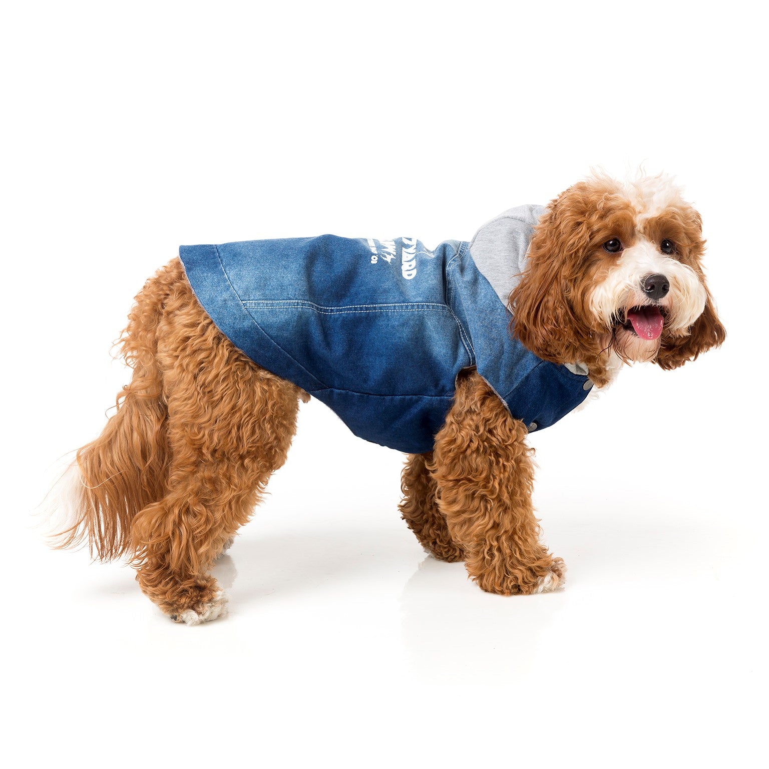 FuzzYard Crew Denim Hoodie for dogs