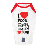 FuzzYard I love food t-shirt for dogs