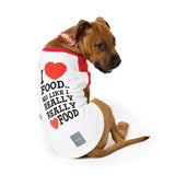 FuzzYard I love food t-shirt for dogs