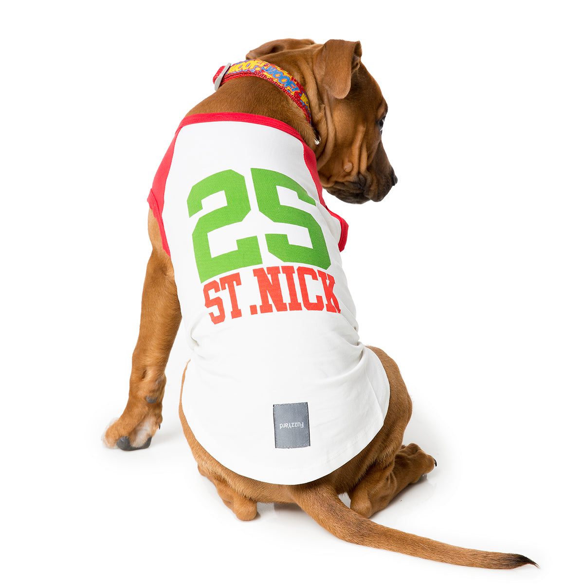 FuzzYard St Nick Christmas Tee for dogs