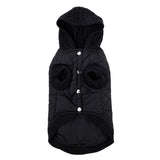 FuzzYard Jersey Knit with hood for dogs in black