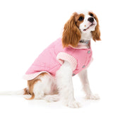 FuzzYard Jersey Knit for dogs in pink with hood