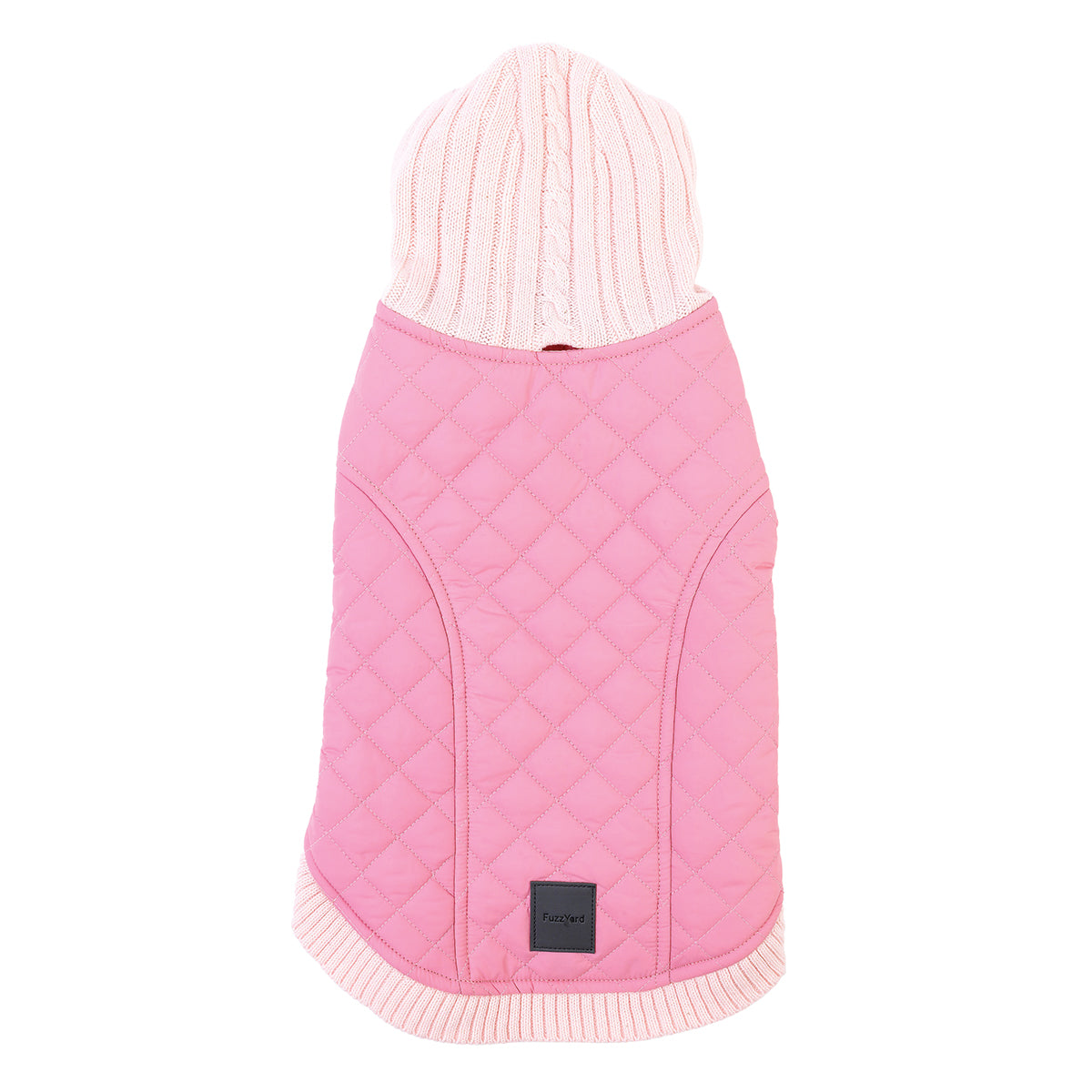 FuzzYard Jersey Knit for dogs in pink with hood