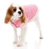 FuzzYard Jersey Knit for dogs in pink with hood