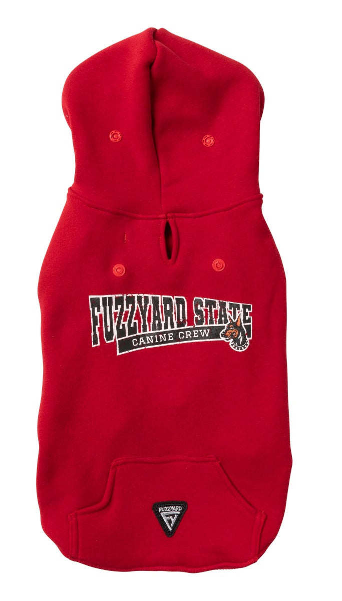 Comfortable and casual State Hoodie for dogs in Red
