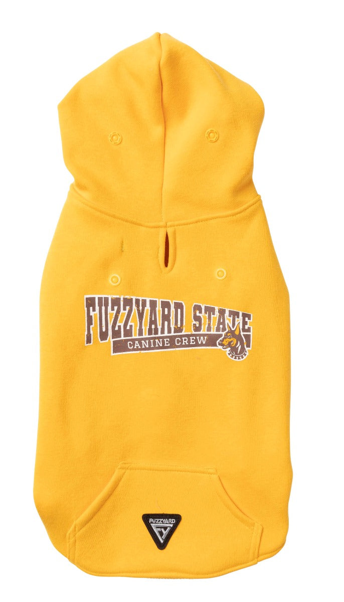 Comfortable and casual State Hoodie for dogs in Yellow