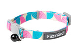 Cat Collar - New Wave - Teal/Pink by FuzzYard
