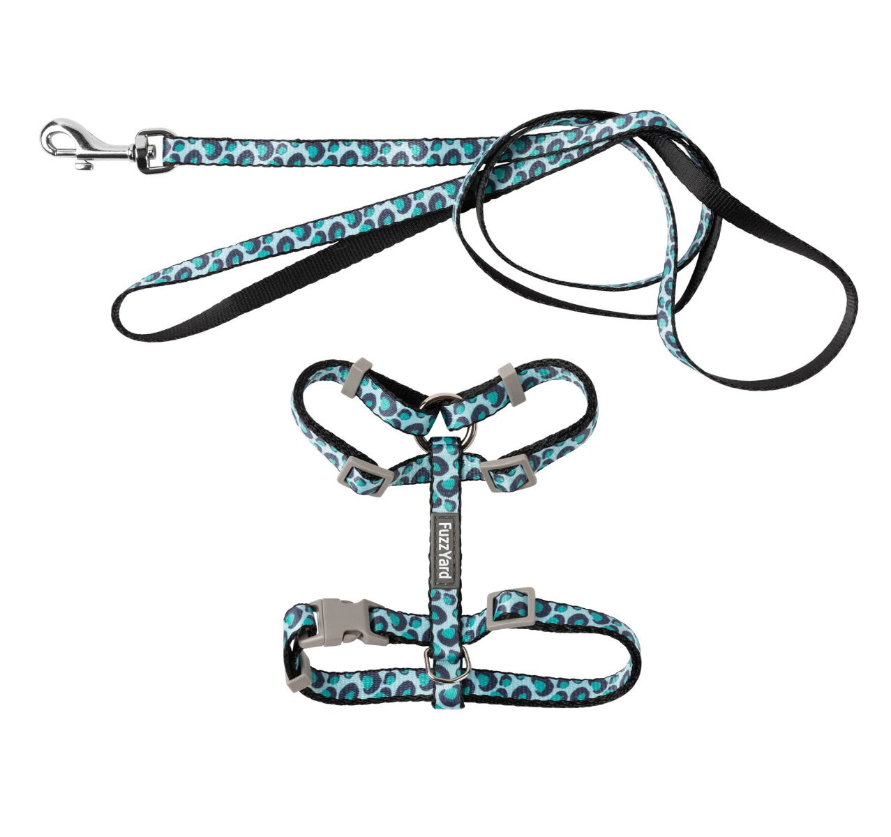 Wild One Aqua - Cat Walking Set by FuzzYard