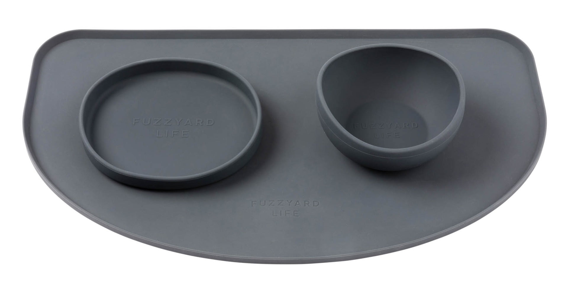FuzzYard Life Silicone Feeding Mat - Slate Grey