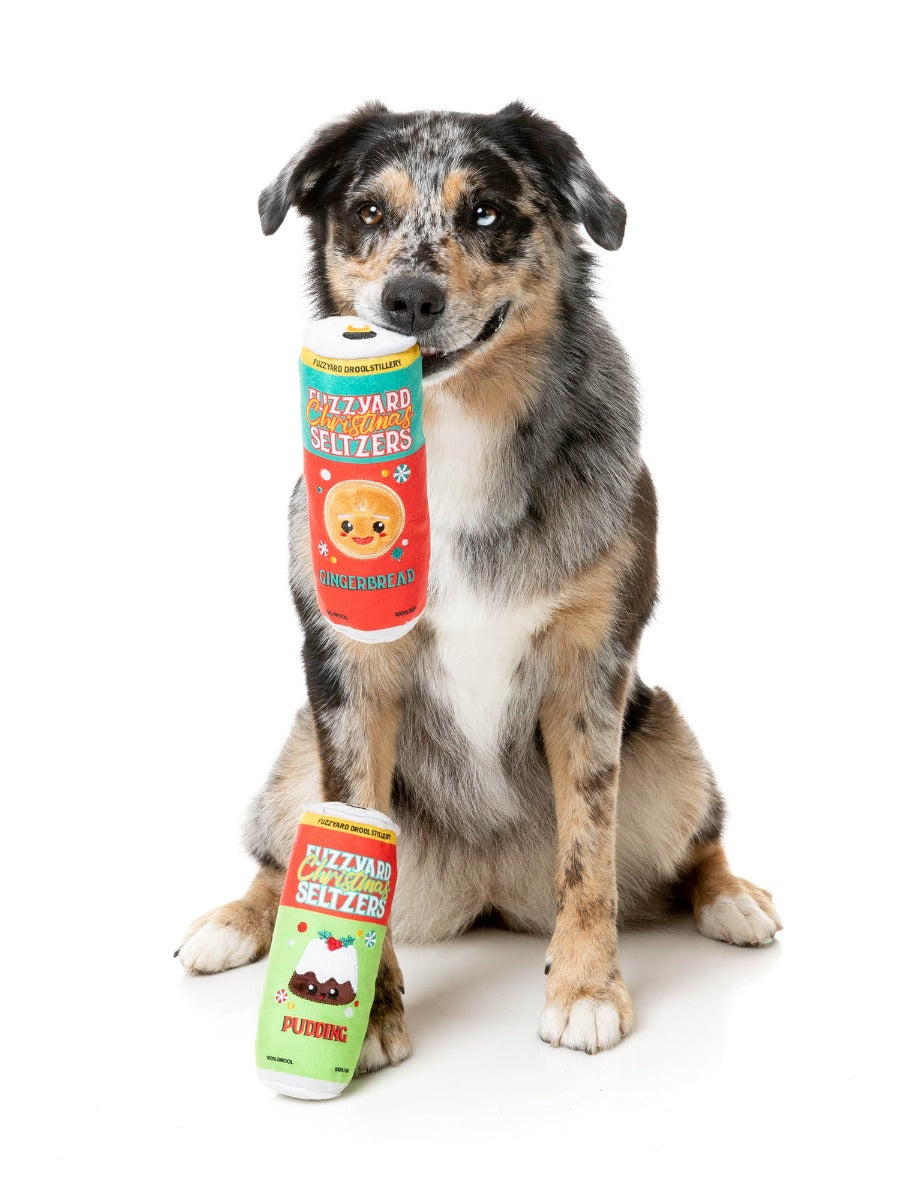 Christmas Seltzers 2PK - Dog Toy by FuzzYard
