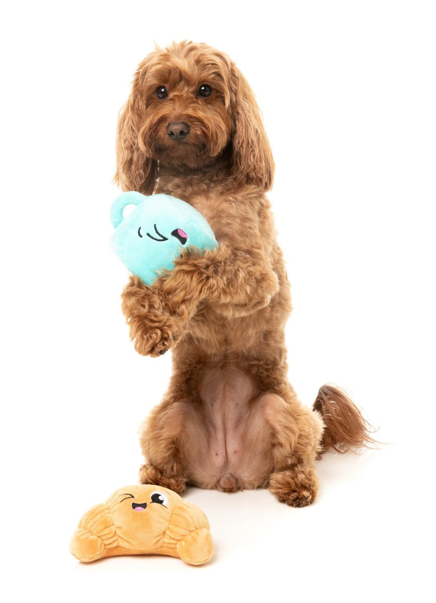 Croissant & Cappuccino 2PK - Dog Toy by FuzzYard