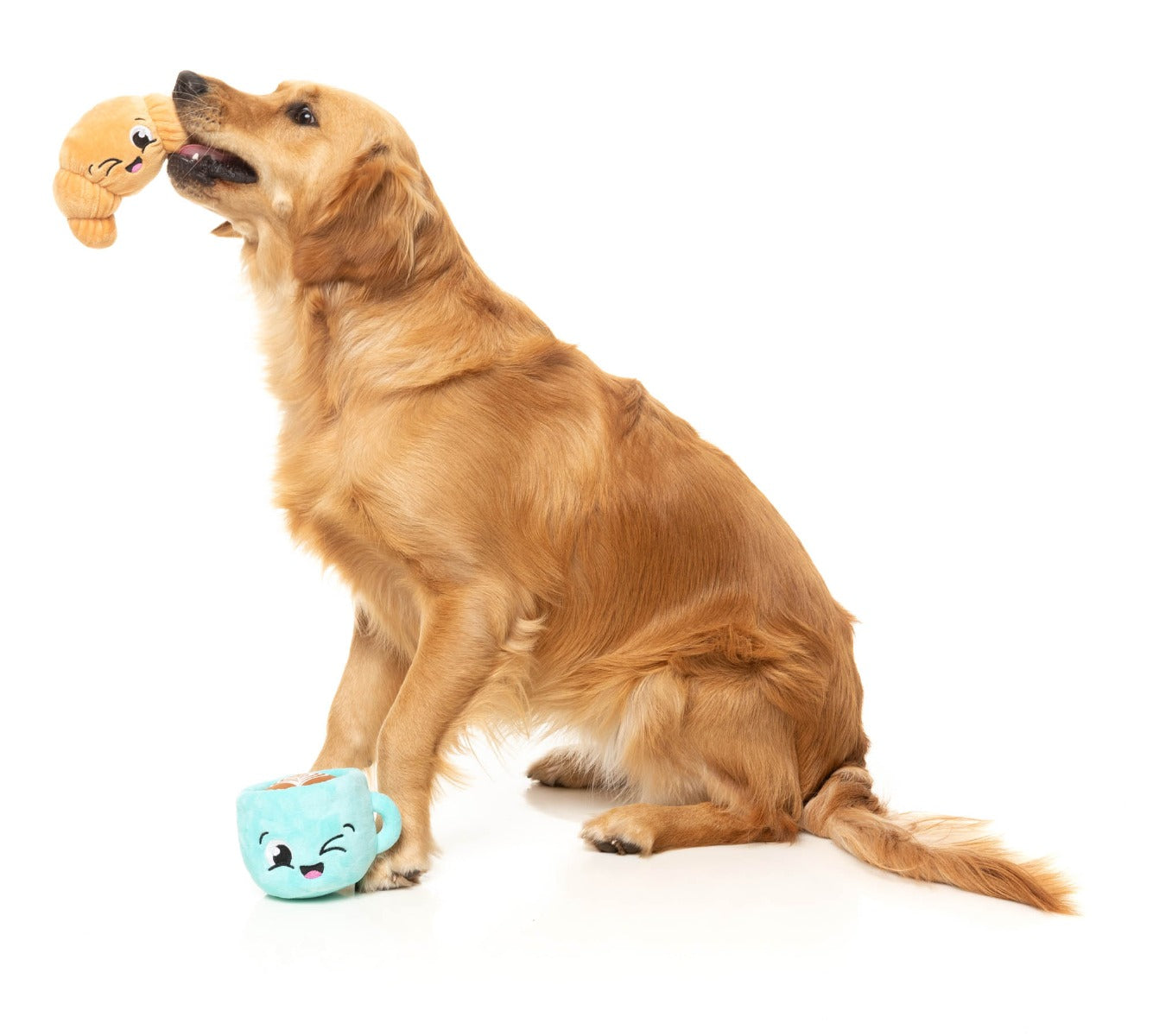Croissant & Cappuccino 2PK - Dog Toy by FuzzYard